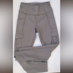 LULULEMON - WOMENS HIKING EDITION CARGO PANTS - SIZE 4 - ARMY GREEN